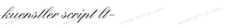 kuenstler script lt字体转换